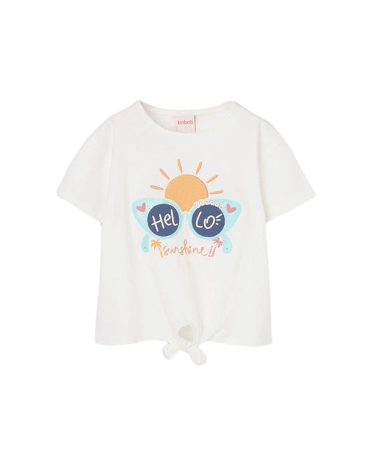 BoboliBoboli Tee-shirt Fille Blanc