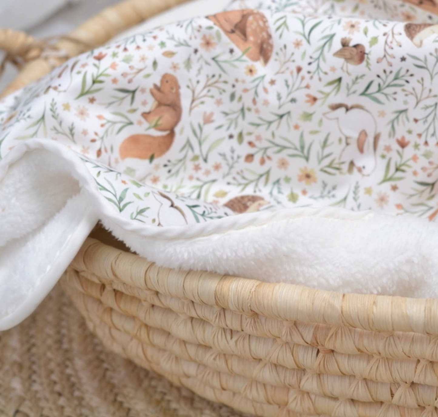 Bundle Blanket fluffy + squirrel cotton