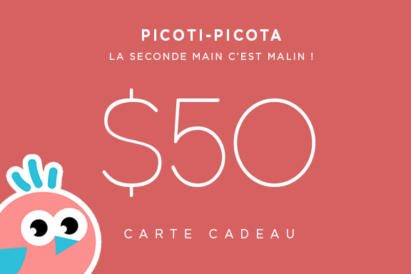 Carte cadeau Picoti-Picota de 50 $